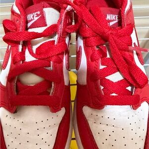 Nike Bold Red and White Shoes